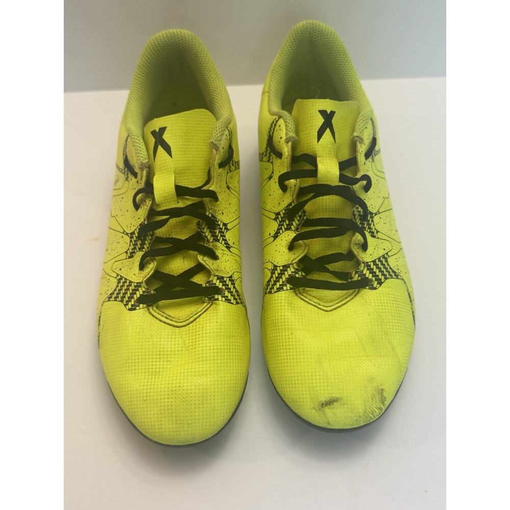 Adidas X 15.4 FG Soccer Cleats Neon Yellow Black Youth Size 5